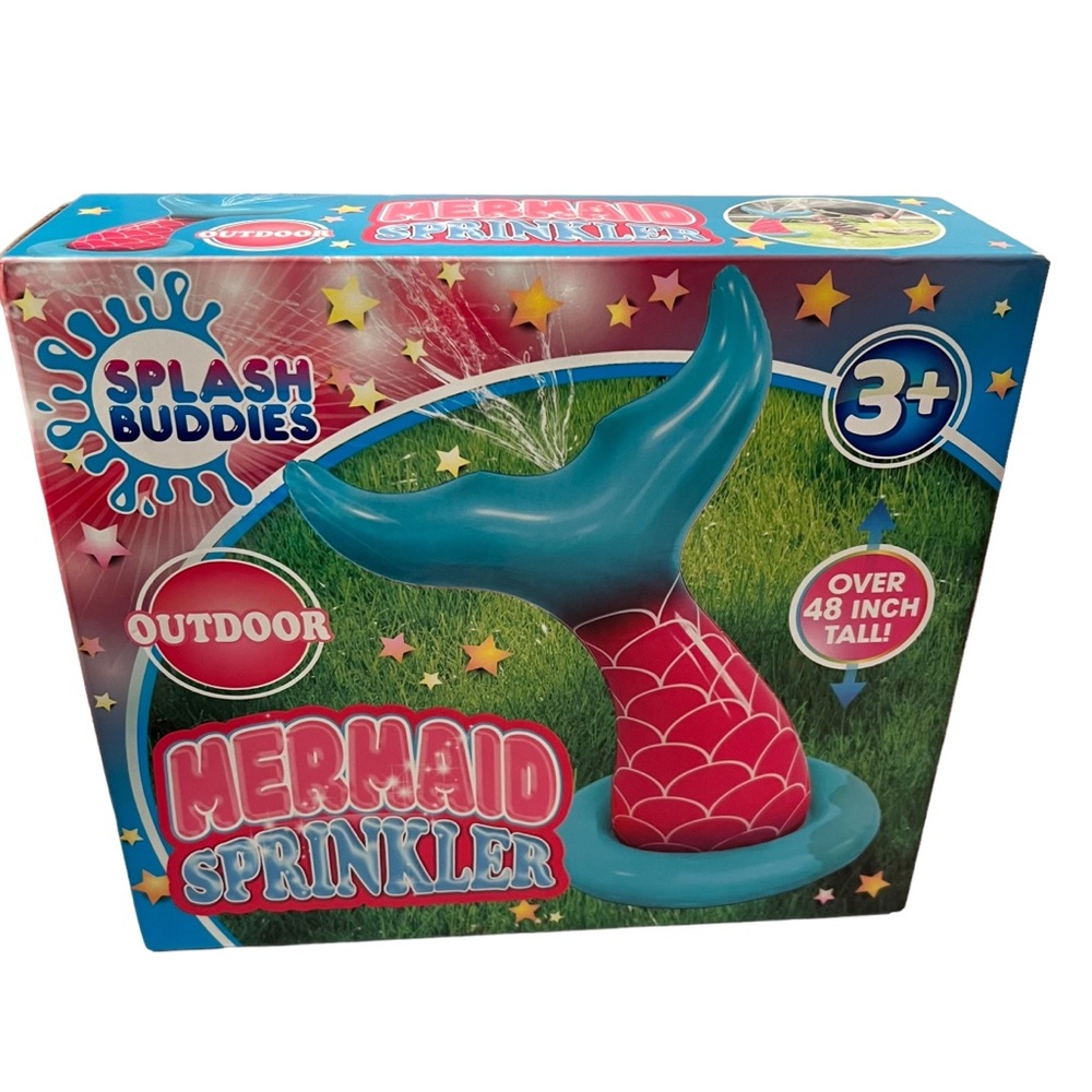 Mermaid Tall Inflatable Sprinkler over 48” Tall